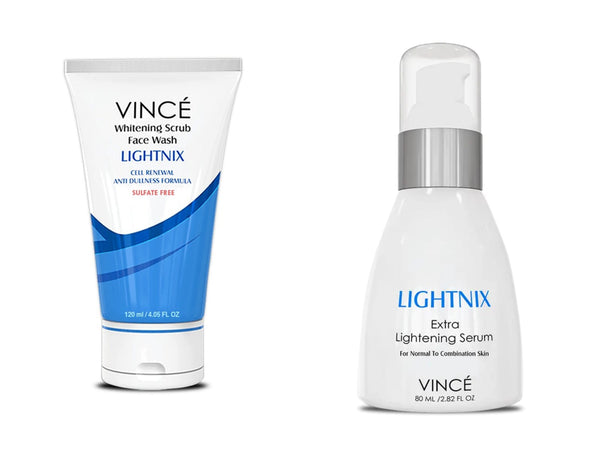 Vince Scrub Face Wash & Extra  Lightening Serum Pack